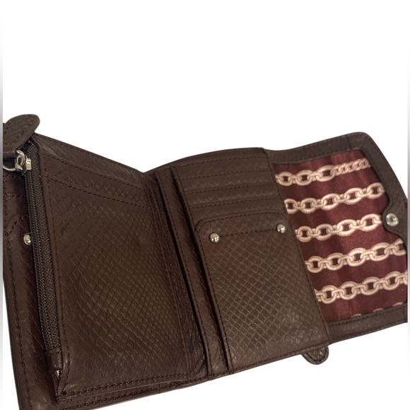 Tignanello Leather Handbag & Wallet Set chocolate Brown  NWOT - Picture 10 of 16